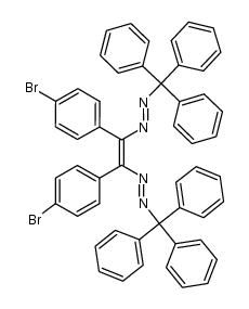 α,α'-bis(trityl)azo-p'-bromostilbene结构式