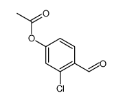 (3-chloro-4-formylphenyl) acetate结构式