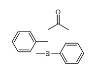 (4R)-4-[dimethyl(phenyl)silyl]-4-phenylbutan-2-one结构式
