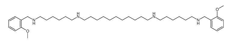 N,N'-Bis-[6-(2-methoxy-benzylamino)-hexyl]-undecane-1,11-diamine结构式