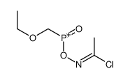 (1-chloroethylideneamino)oxy-(ethoxymethyl)-oxophosphanium结构式