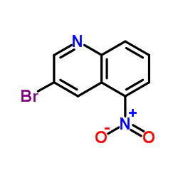 3-溴-5-硝基喹啉结构式
