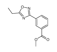 3-(5-乙基-1,2,4-噁二唑-3-基)苯甲酸甲酯结构式