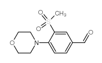 3-(甲基磺酰基)-4-(4-吗啉)苯甲醛结构式