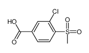3-Chloro-4-(methylsulfonyl)benzoic Acid Structure