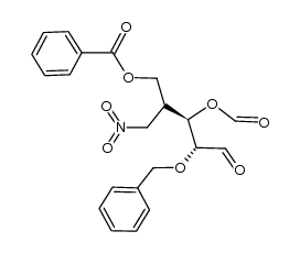 (2R,3R,4R)-4-(benzyloxy)-3-(formyloxy)-2-(nitromethyl)-5-oxopentyl benzoate Structure