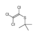 2-methyl-2-(1,2,2-trichloroethenylsulfanyl)propane Structure