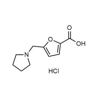 5-(吡咯烷-1-基甲基)呋喃-2-羧酸盐酸盐结构式