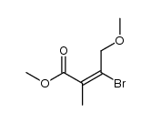 methyl (E)-3-bromo-4-methoxy-2-methyl-2-butenoate Structure