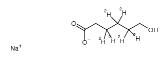 5-carboxypentan-1-olate-d6 sodium结构式