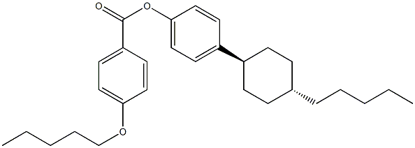 4-(戊氧基)苯甲酸 4-(反式-4-戊基环己基)苯基酯结构式