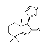 (1RS,7aSR)-1-(3-furyl)-4,4,7a-trimethyl-1,4,5,6,7,7a-hexahydro-2H-inden-2-one结构式