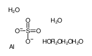 Aluminum hydroxide sulfate, pentahydrate Structure