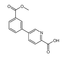 5-(3-methoxycarbonylphenyl)pyridine-2-carboxylic acid Structure
