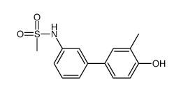 N-[3-(4-hydroxy-3-methylphenyl)phenyl]methanesulfonamide结构式