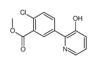 methyl 2-chloro-5-(3-hydroxypyridin-2-yl)benzoate Structure