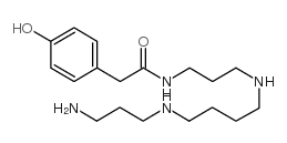 N-(4-羟基苯基乙酰基)精胺结构式