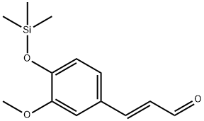 4-Hydroxy-3-methoxycinnamaldehyde, trimethylsilyl derivative Structure