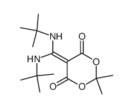 5-(bis(tert-butylamino)methylene)-2,2-dimethyl-1,3-dioxane-4,6-dione结构式