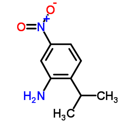 2-异丙基-5-硝基苯胺结构式