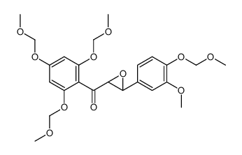 (3-(3-methoxy-4-(methoxymethoxy)phenyl)oxiran-2-yl)(2,4,6-tris(methoxymethoxy)phenyl)methanone Structure