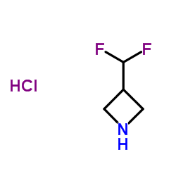 3-(二氟甲基)氮杂环丁烷盐酸盐结构式