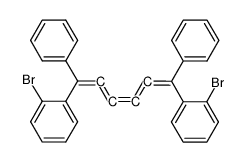 1,6-二(邻溴苯基)-1,6-二苯基己五烯结构式