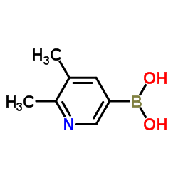 (5,6-Dimethylpyridin-3-yl)boronic acid Structure