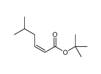 2-Methyl-2-propanyl (2E)-5-methyl-2-hexenoate结构式