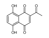 6-Acetyl-5,8-dihydroxy-1,4-naphthoquinone结构式