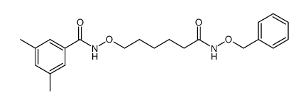 N-((6-((benzyloxy)amino)-6-oxohexyl)oxy)-3,5-dimethylbenzamide Structure