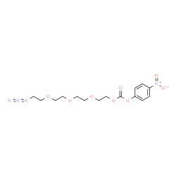 Azido-PEG4-4-nitrophenyl carbonate结构式