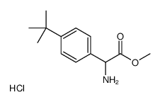 methyl 2-amino-2-(4-tert-butylphenyl)acetate,hydrochloride Structure