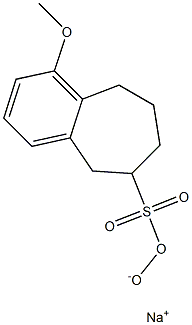sodium 6-hydroxy-1-methoxy-6,7,8,9-tetrahydro-5H-benzo[7]annulene-6-sulfonate Structure
