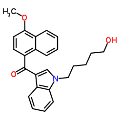 JWH 081 N-(5-hydroxypentyl) metabolite Structure