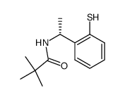 (R)-(+)-o-(1-pivaloylaminoethyl)thiophenol结构式