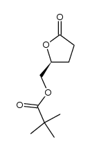 (S)-(5-oxotetrahydrofuran-2-yl)methyl pivalate结构式