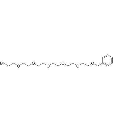 Benzyl-PEG6-bromide Structure