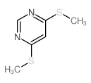Pyrimidine,4,6-bis(methylthio)- Structure