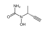 (R)-(+)-N-hydroxy-N-(3-butyn-2-yl)urea结构式