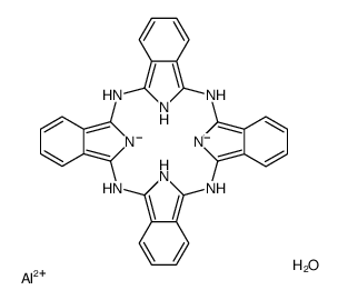 (SP-5-12)-羟基[29H,31H-酞菁根合-ΚN29,ΚN30,ΚN31,ΚN32]-铝结构式