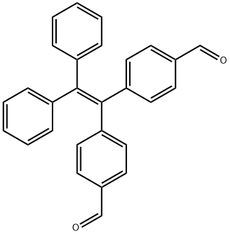 4,4'-(2,2-Diphenylethene-1,1-diyl)dibenzaldehyde structure