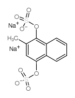1,4-Naphthalenediol,2-methyl-, 1,4-bis(hydrogen sulfate), sodium salt (1:2) Structure