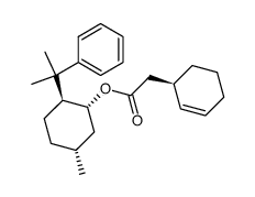 (1R,2S,5R)-5-methyl-2-(1-methyl-1-phenylethyl)cyclohexyl (1R)-2-(cyclohex-2-ene)acetate Structure