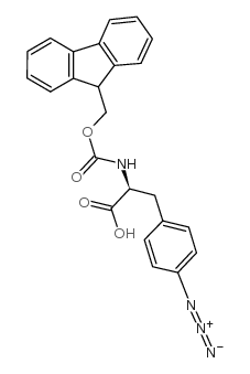 N-芴甲氧羰基-L-4-叠氮基苯丙氨酸结构式