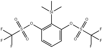 2-(三甲基硅基)苯基-1,3-二(三氟甲烷磺酸酯)结构式