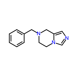 7-苄基-5,6,7,8-四氢咪唑并[1,5-a]吡嗪结构式