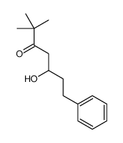 5-hydroxy-2,2-dimethyl-7-phenylheptan-3-one结构式