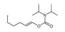 hex-1-enyl N,N-di(propan-2-yl)carbamate结构式