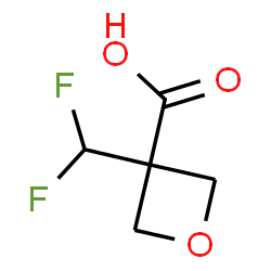 3-(二氟甲基)氧杂环丁烷-3-羧酸结构式